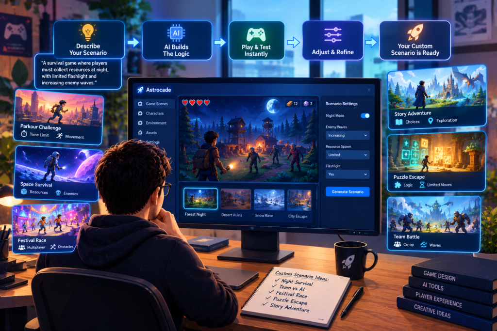 AI Game Makers for Designing Custom Game Scenarios